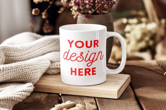 Download White Ceramic Mug Mockup Cozy Home Style - Mug mockup Collection