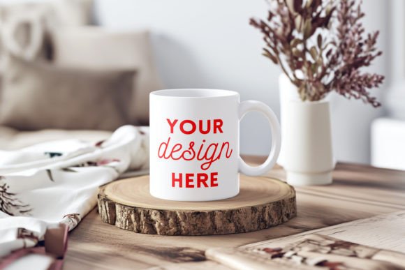 Download White Ceramic Mug Mockup Cozy Home Style - Mug mockup Collection