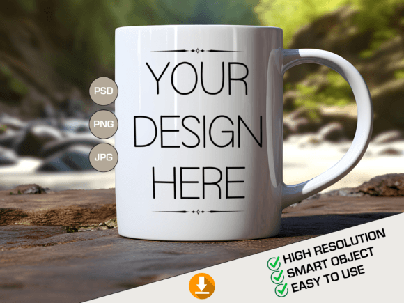 Download Mug Mockup, PSD Mug Template, Full Cover - Mug mockup Collection