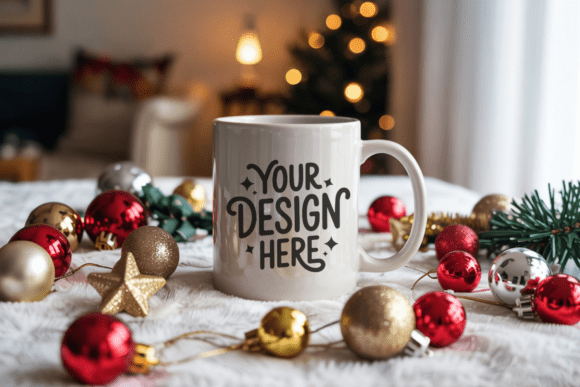 Download Christmas White Mug Mockup 74 - Mug mockup Collection